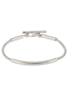 Yves Saint Laurent Tube Chain Brass Bracelet