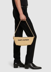 Yves Saint Laurent Tuc Raffia Effect Crossbody Bag