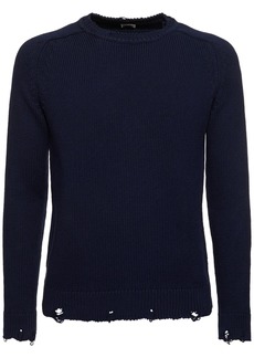 Yves Saint Laurent Used Detail Cotton Crewneck Sweater