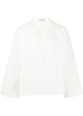 Yves Saint Laurent v-neck linen shirt