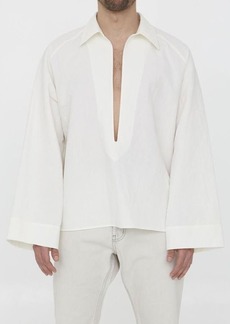 Yves Saint Laurent Vareuse shirt in cotton and linen