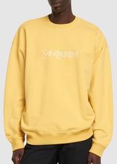 Yves Saint Laurent Vintage Embroidered Cotton Sweatshirt