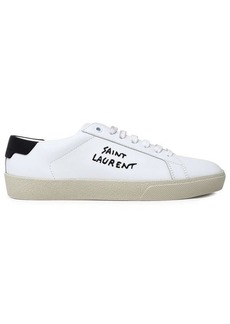 Yves Saint Laurent WHITE LEATHER SNEAKERS