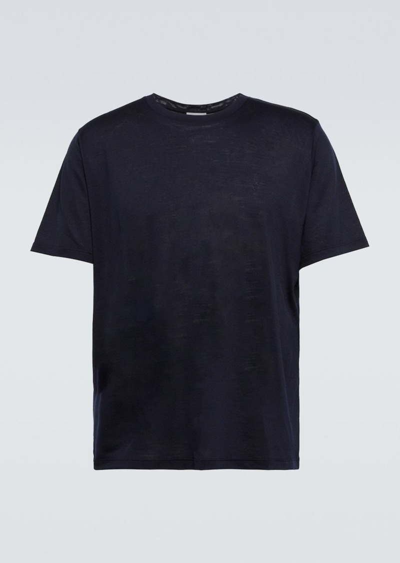 Yves Saint Laurent Saint Laurent Wool and silk jersey T-shirt