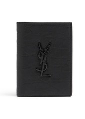 Yves Saint Laurent Ysl Croc Embossed Leather Wallet