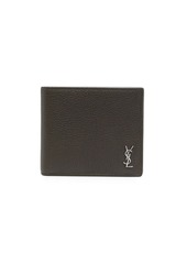 Yves Saint Laurent YSL logo-plaque leather wallet