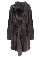 Yves Salomon belted fur coat