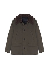 Yves Salomon Cotton drill and shearling jacket