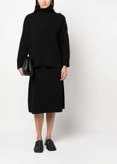 Yves Salomon flared knitted skirt