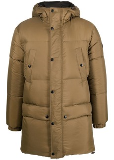 Yves Salomon hooded feather-down padded coat