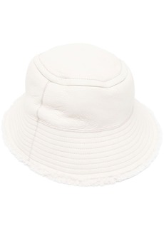 Yves Salomon lambskin bucket hat