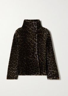 Yves Salomon Leopard-print Shearling Jacket