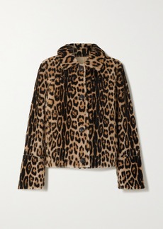 Yves Salomon Reversible Leopard-print Shearling Jacket