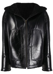 Yves Salomon shearling-lined hooded jacket