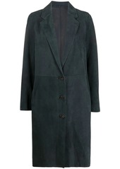 Yves Salomon single breasted mid-length coat