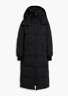 Yves Salomon - Quilted shell down hooded coat - Black - FR 38