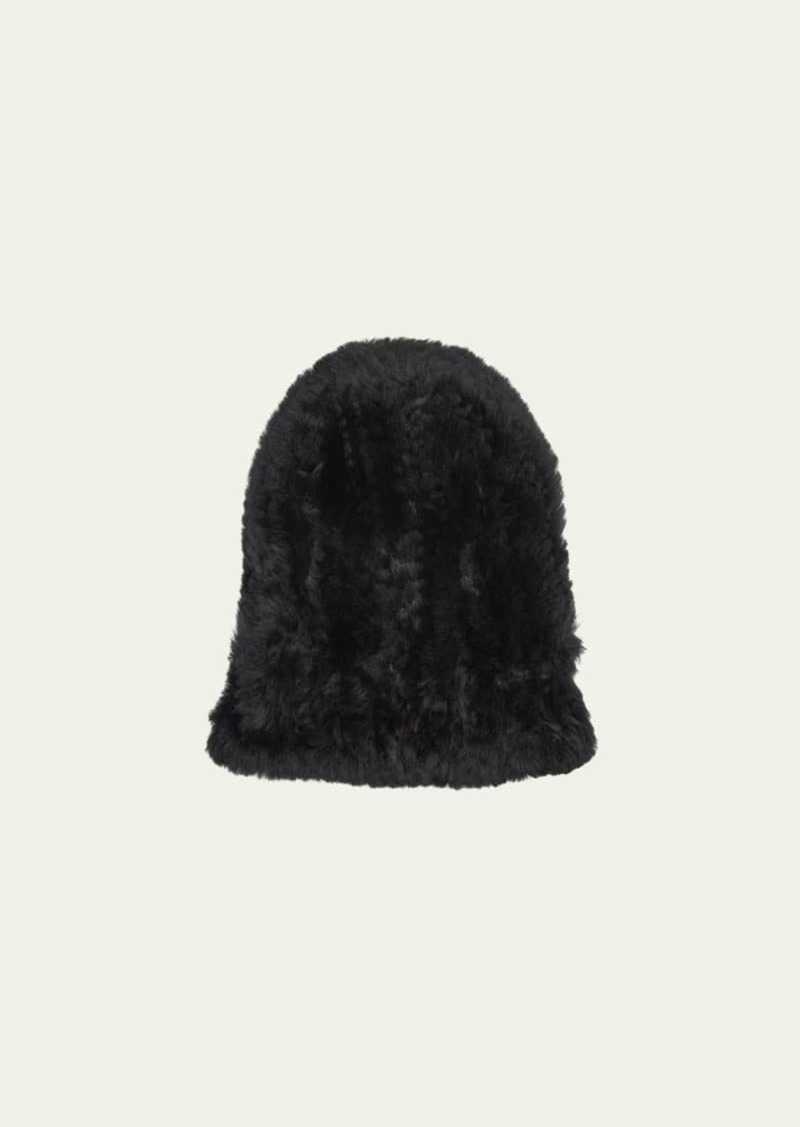 Yves Salomon Dyed Sheep Shearling Beanie