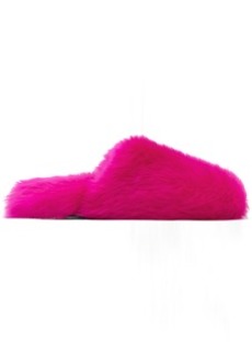 Yves Salomon Pink Toscana Slippers