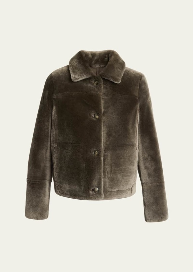 Yves Salomon Tailored Shearling Coat