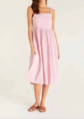 Z Supply Analise Gauze Midi Dress in Bleached Mauve