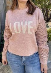 Z Supply Blushing Love Sweater In Pink