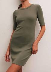 Z Supply Carolina Midi Dress In Evergreen