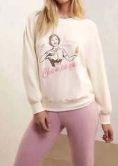 Z Supply Champagne Sweatshirt In Pink