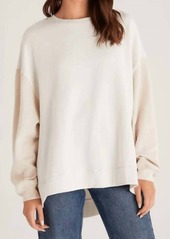 Z Supply Colorblocked Modern Weekender Sweatshirt in Sandstone