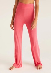 Z Supply Crossover Rib Pant In Watermelon