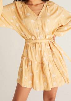 Z Supply Easy To Love Palm Dress In Wheat
