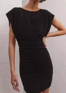 Z Supply Fantine Sparkle Mini Dress In Black