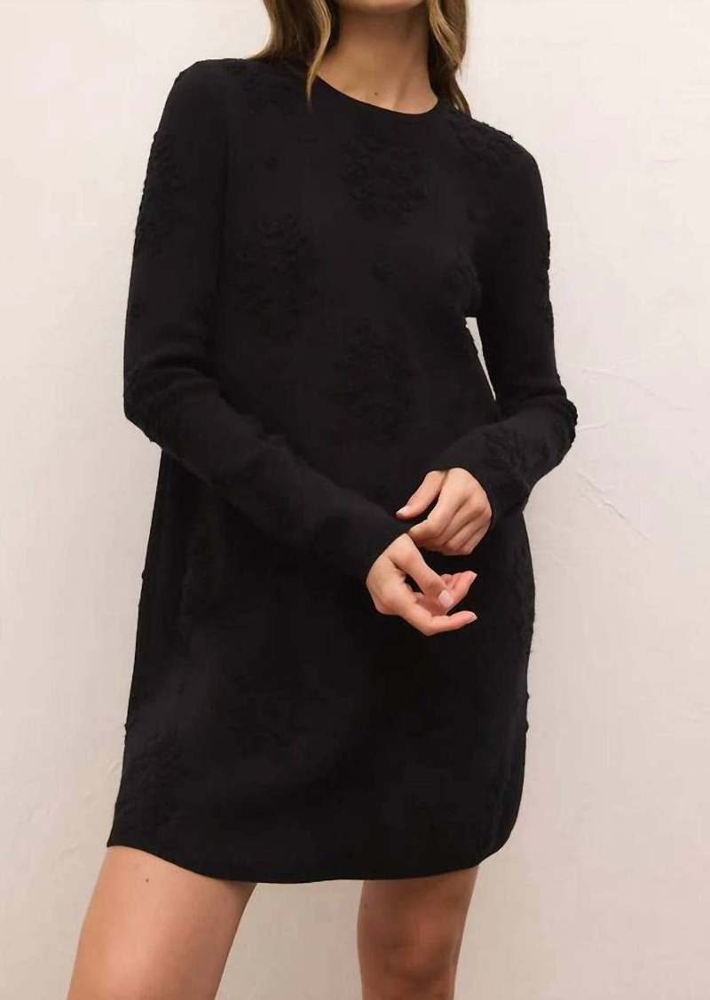 Z Supply Lena Sweater Dress In Black