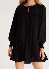 Z Supply Luca Mini Dress In Black