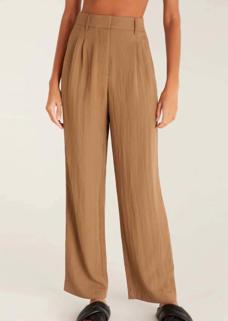 Z Supply Lucy Airy Pants In Brown