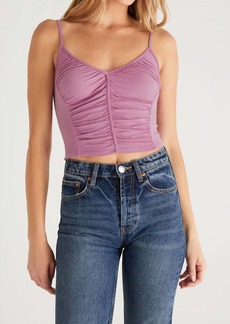Z Supply Nora Ruched Tank In Orchid