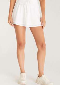Z Supply Sporty Tiered Skirt In White