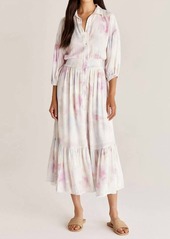 Z Supply Tanya Blurred Maxi Dress In Multi