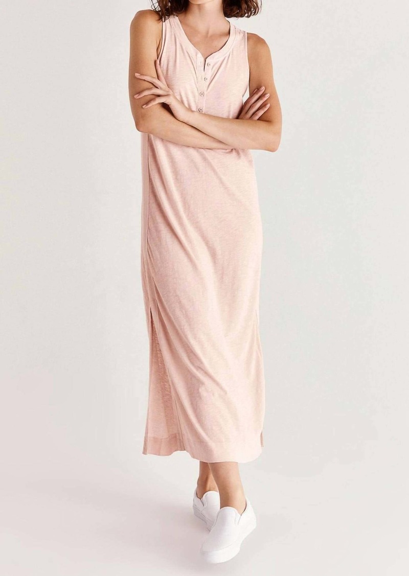 Z Supply The Summertown Maxi Dress In Muted Blush