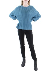 Z Supply Womens Shaker Knit Crewneck Crewneck Sweater