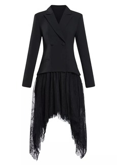 Zac Posen Chantilly Lace Blazer Dress