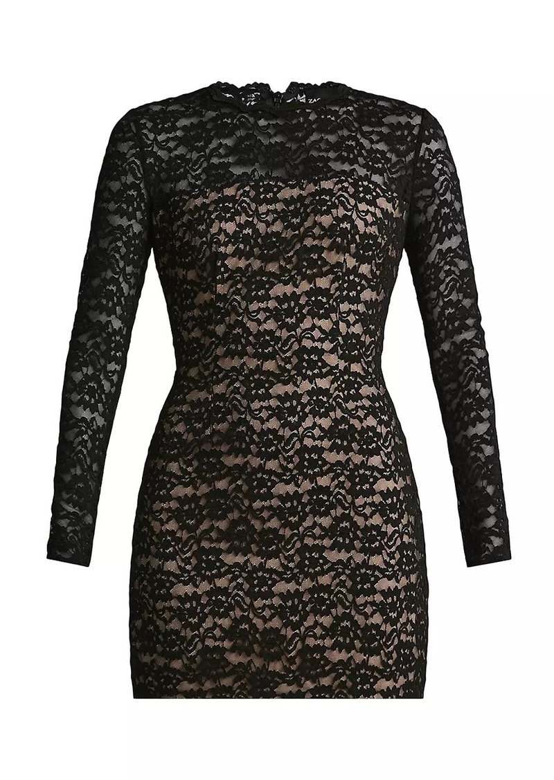 Zac Posen Lace Body-Con Minidress