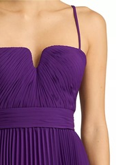 Zac Posen Pleated A-Line Gown