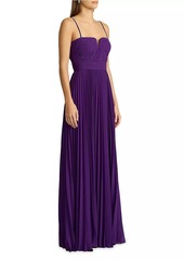 Zac Posen Pleated A-Line Gown