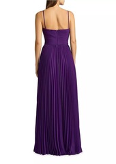 Zac Posen Pleated A-Line Gown