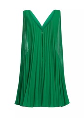 Zac Posen Pleated Cape Minidress