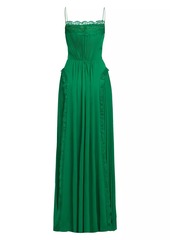 Zac Posen Pleated Tulle Gown