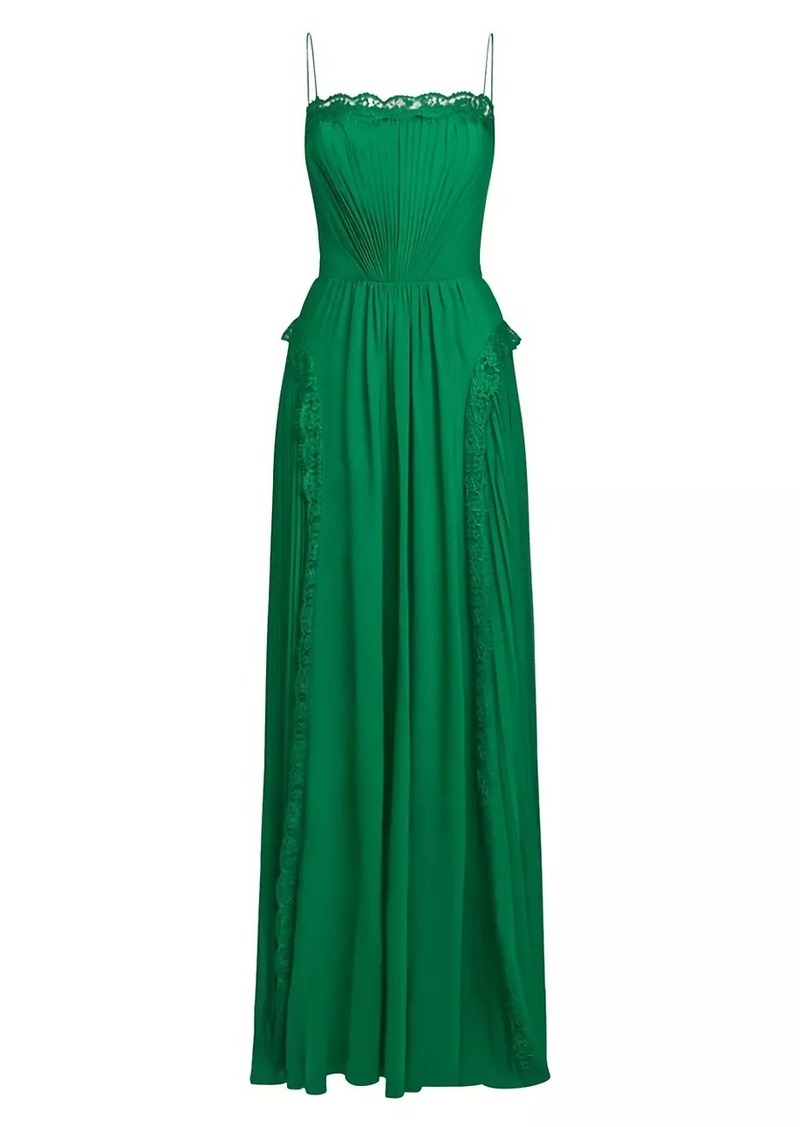 Zac Posen Pleated Tulle Gown