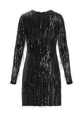 Zac Posen Sequined Fringe Minidress