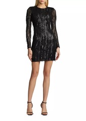 Zac Posen Sequined Fringe Minidress