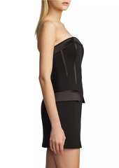 Zac Posen Strapless Corset Minidress